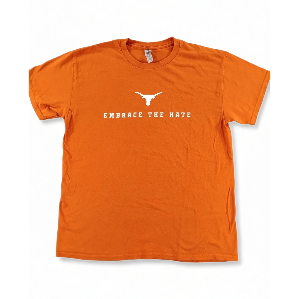 Texas Longhorns Embrace The Hate Streetwear Graphic Cotton T-Shirt Large